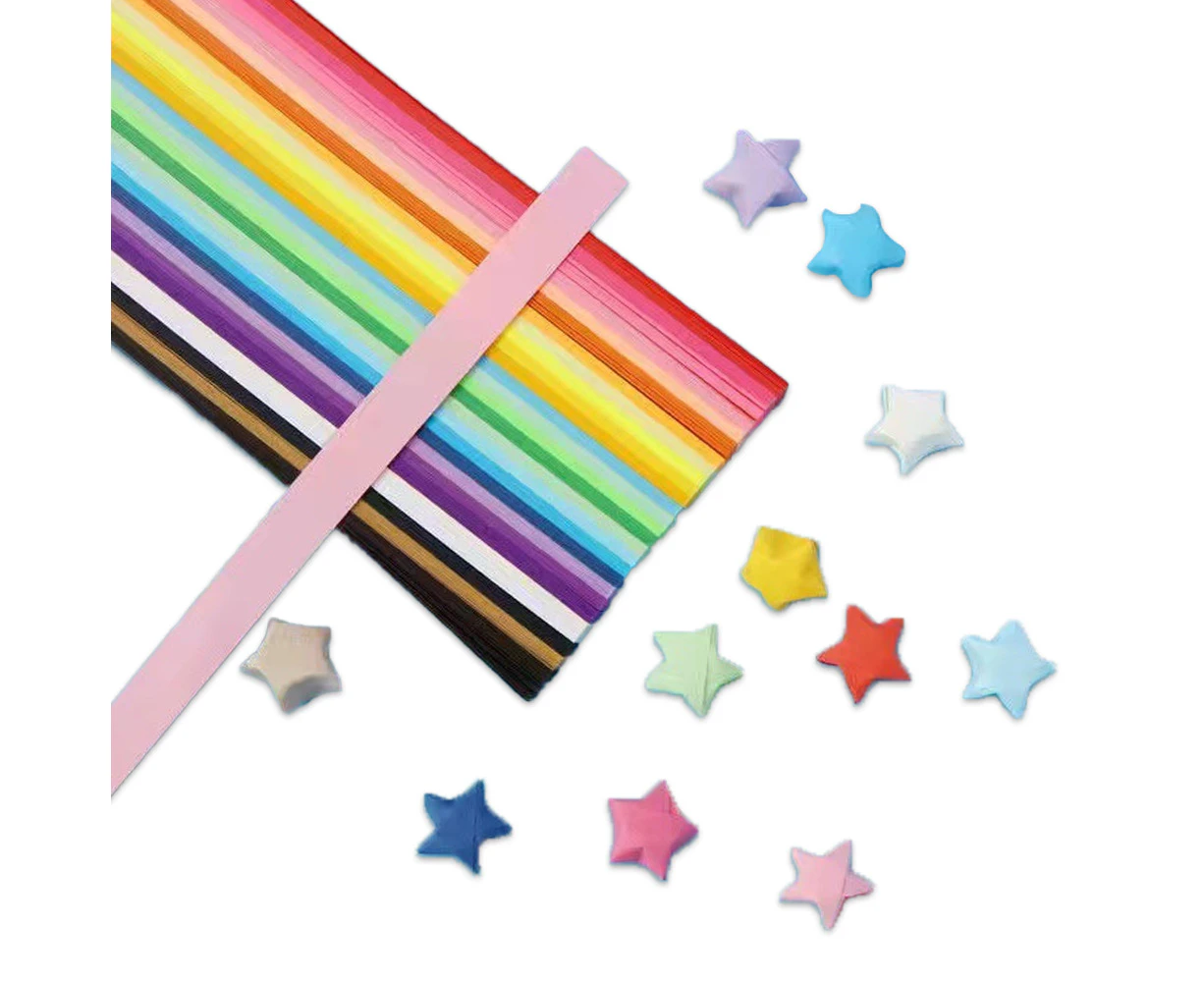 1350 Sheets Origami Stars Papers, Double Sided Colors Decoration Paper Strips For Paper Arts Crafts3159