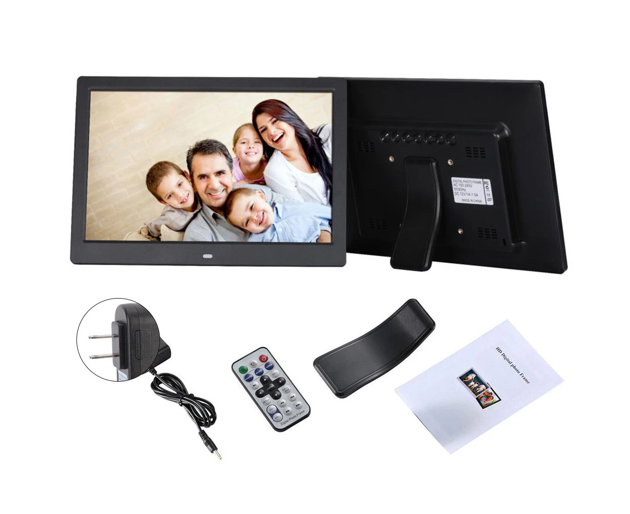 12 Inch Digital Photo Frame Us Standard Electronic Smart Picture Video Player Remote Control Plays Picture Video By Usb