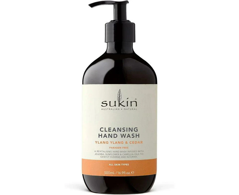 Sukin Cleansing Hand Wash Ylang Ylang & Cedar 500ml