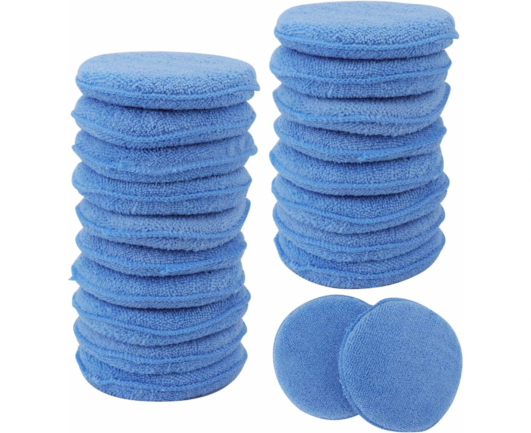 Microfiber Applicator Pads Wax Applicator-20 Pack, Blue