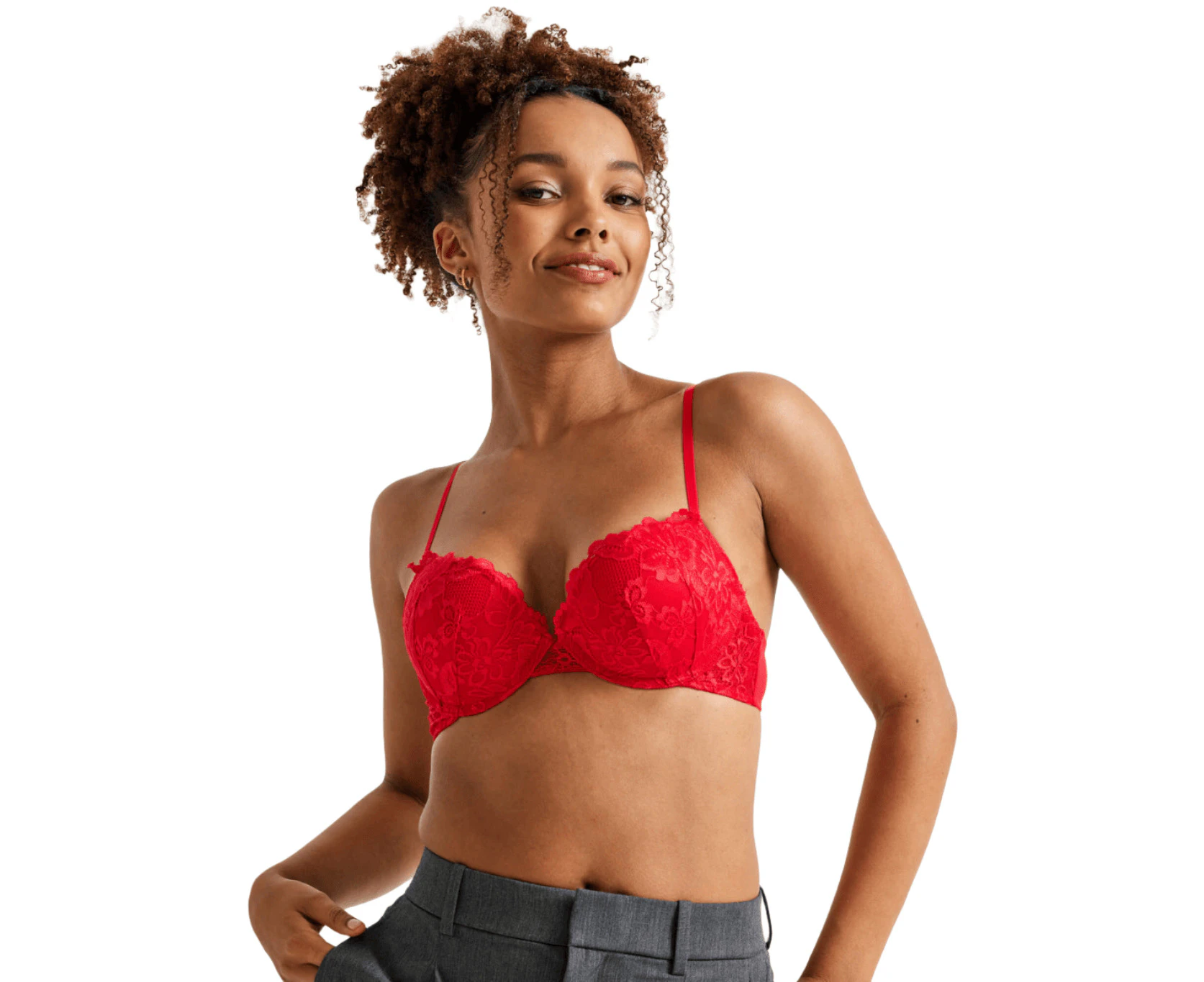 Kayser Brazilian Push Up Bra - Red