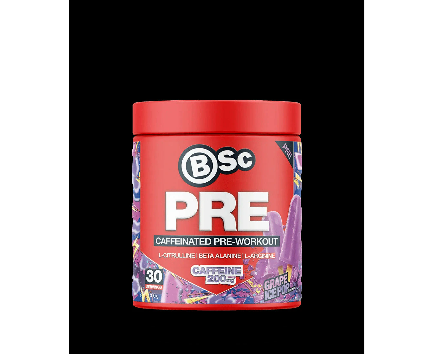 BSc PRE Caffeinated Pre-Workout By Bodyscience - Grape Ice Pop