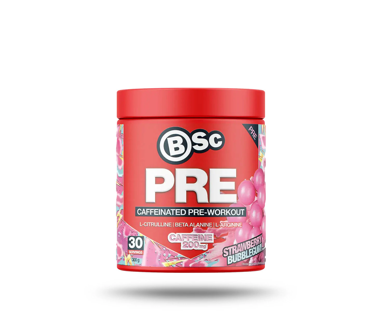 BSc PRE Caffeinated Pre-Workout By Bodyscience - Strawberry Bubblegum