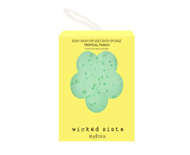 Wicked Sista Body Wash Infused Sponge Tropical Punch