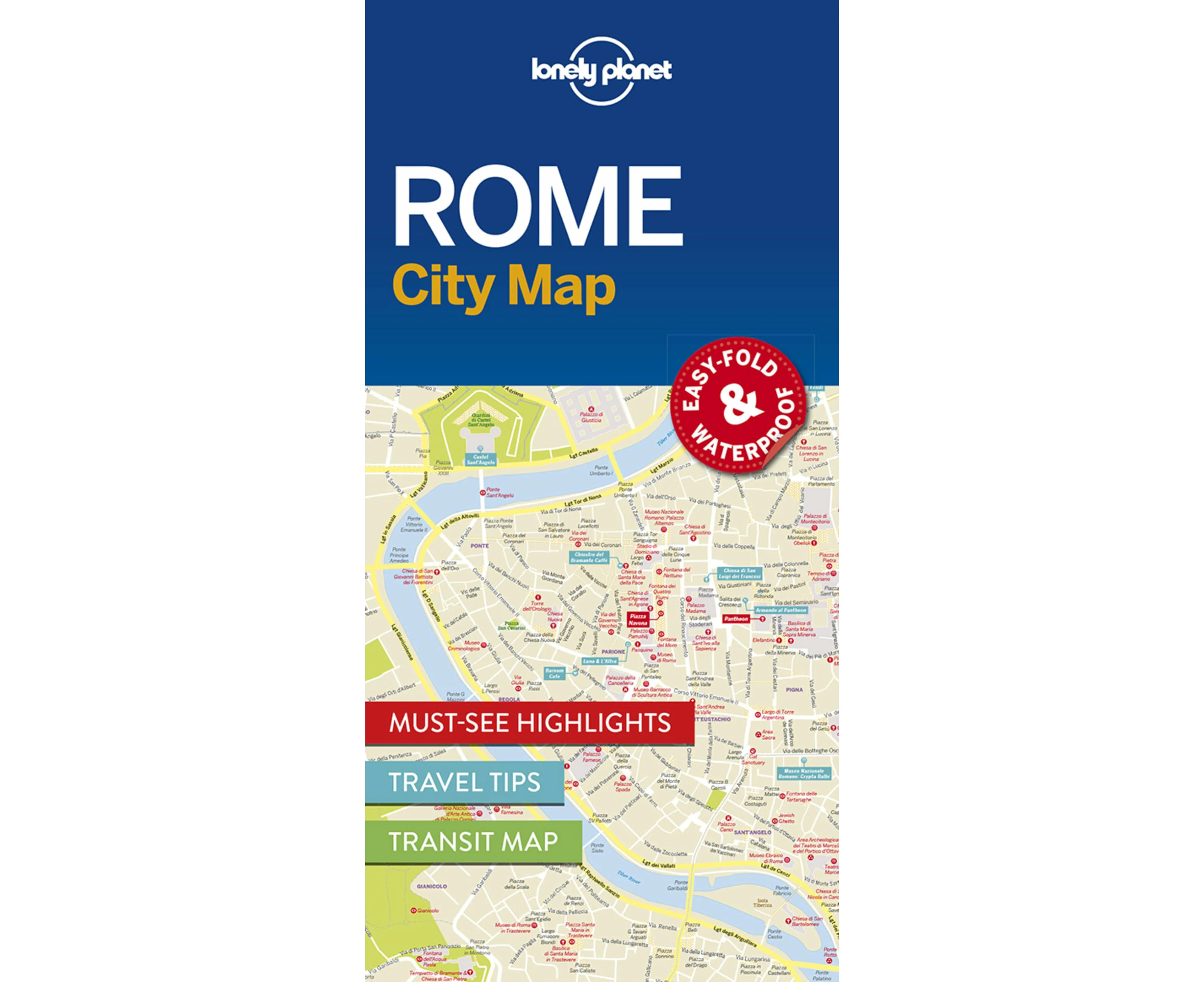 Lonely Planet Rome City Map 1