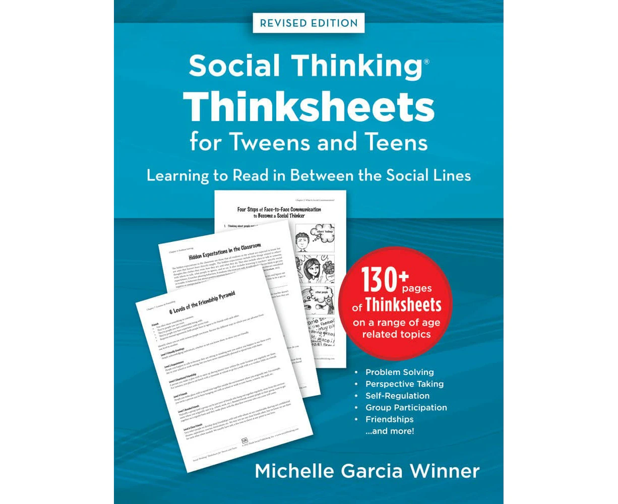 Social Thinking Worksheets for Tweens and Teens Learning to Read in-Between the Social Lines