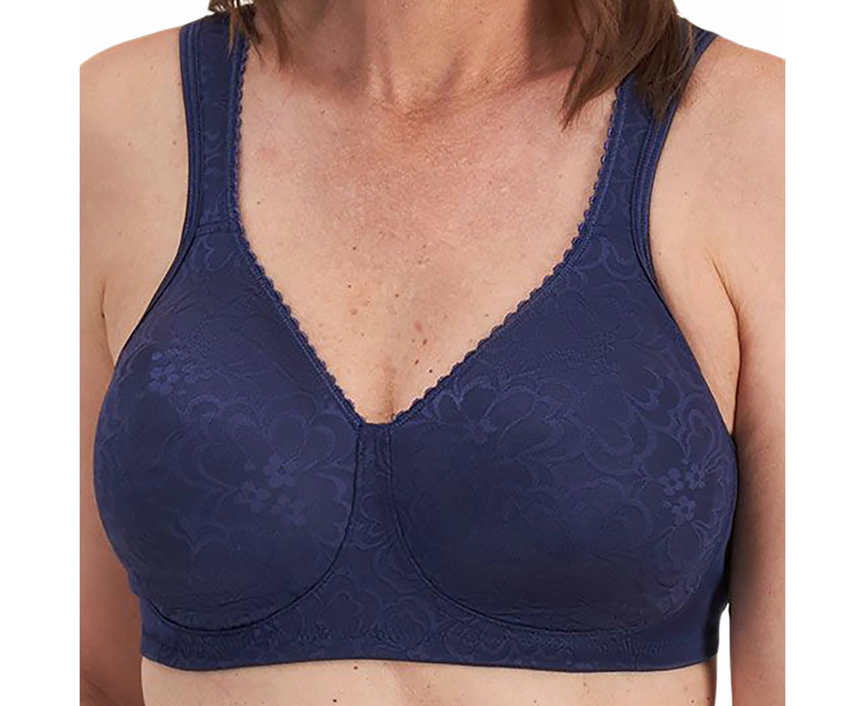 Playtex Ultimate Lift and Support Wirefree Bra Y1055H Blue Velvet