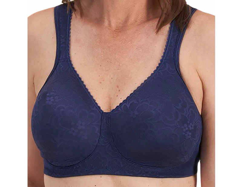 Playtex Ultimate Lift and Support Wirefree Bra Y1055H Blue Velvet