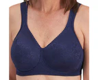 Playtex Ultimate Lift and Support Wirefree Bra Y1055H Blue Velvet