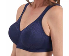 Playtex Ultimate Lift and Support Wirefree Bra Y1055H Blue Velvet