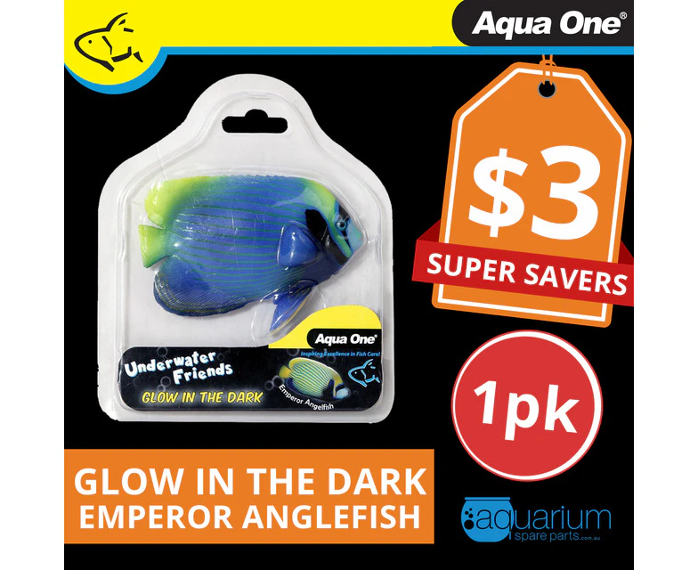 Aqua One Underwater Friends Emperor Anglefish Glow In Dark (37144)