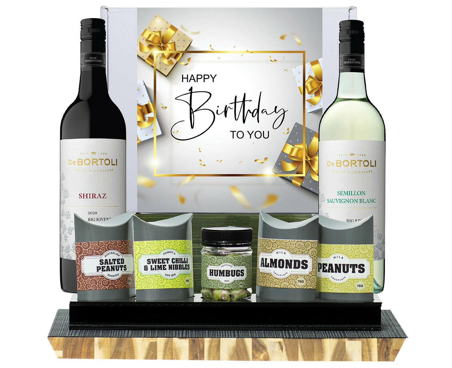 29223C Happy Birthday Gourmet Hamper with De Bortoli Big Rivers