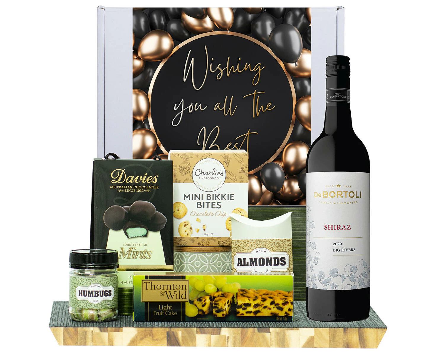 23821D All The Best Gourmet Hamper with De Bortoli Big Rivers Shiraz