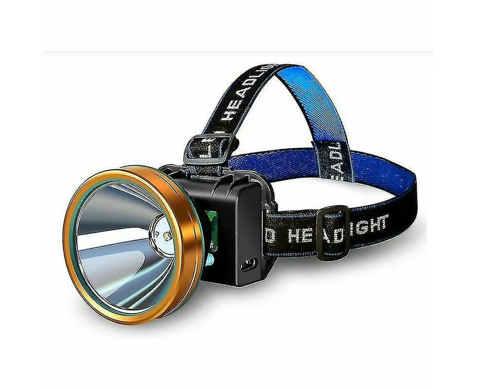 Rechargeable Night Fishing Headlight Waterproof LED Head-mounted Induction Flashlight Outdoor USB Fishing Light