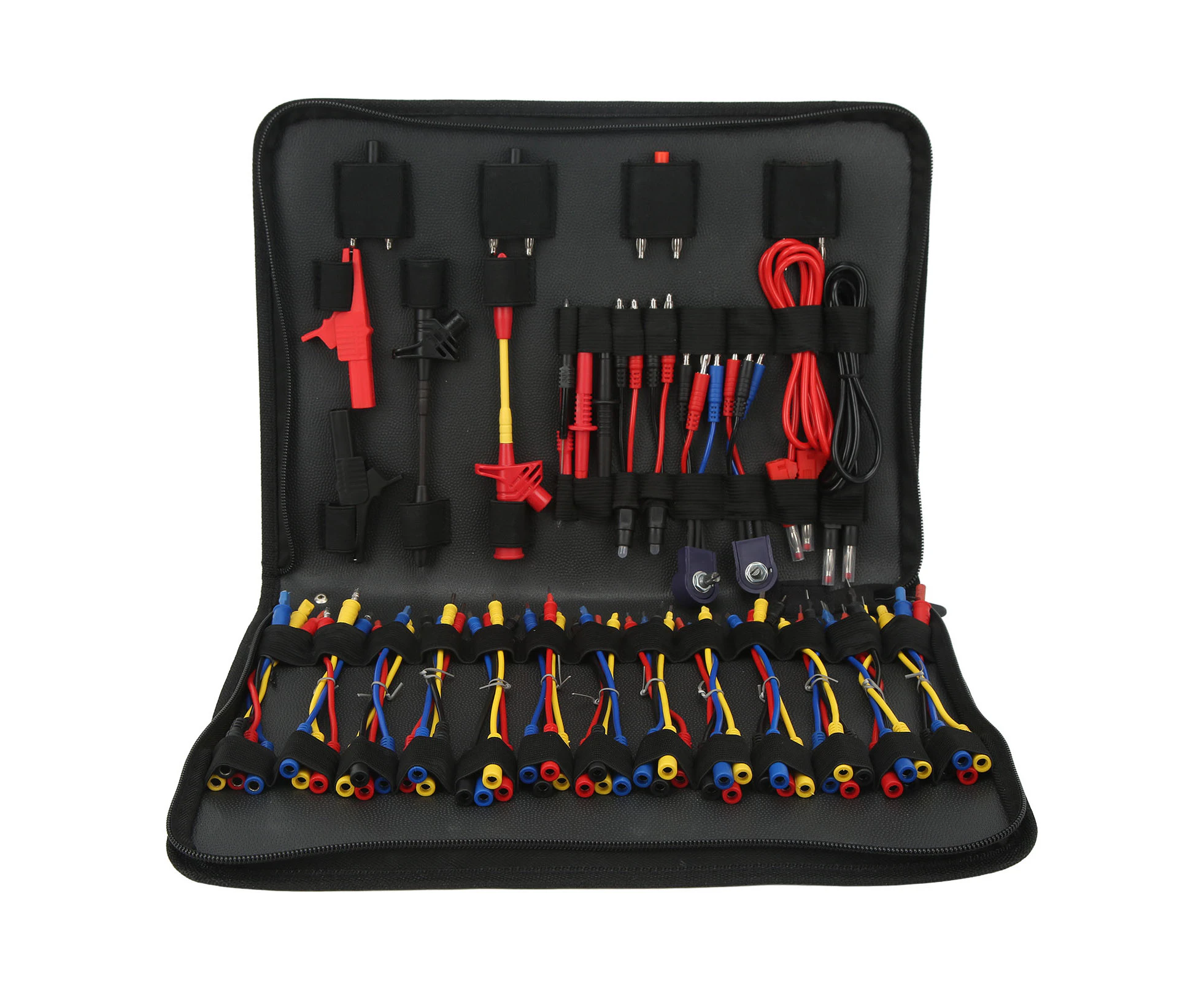 Automotive Circuit Test Leads Kit Multimeter Electrical Testers Diagnostic Tools Wire Connectors Adapter Cables with Carrying Bag