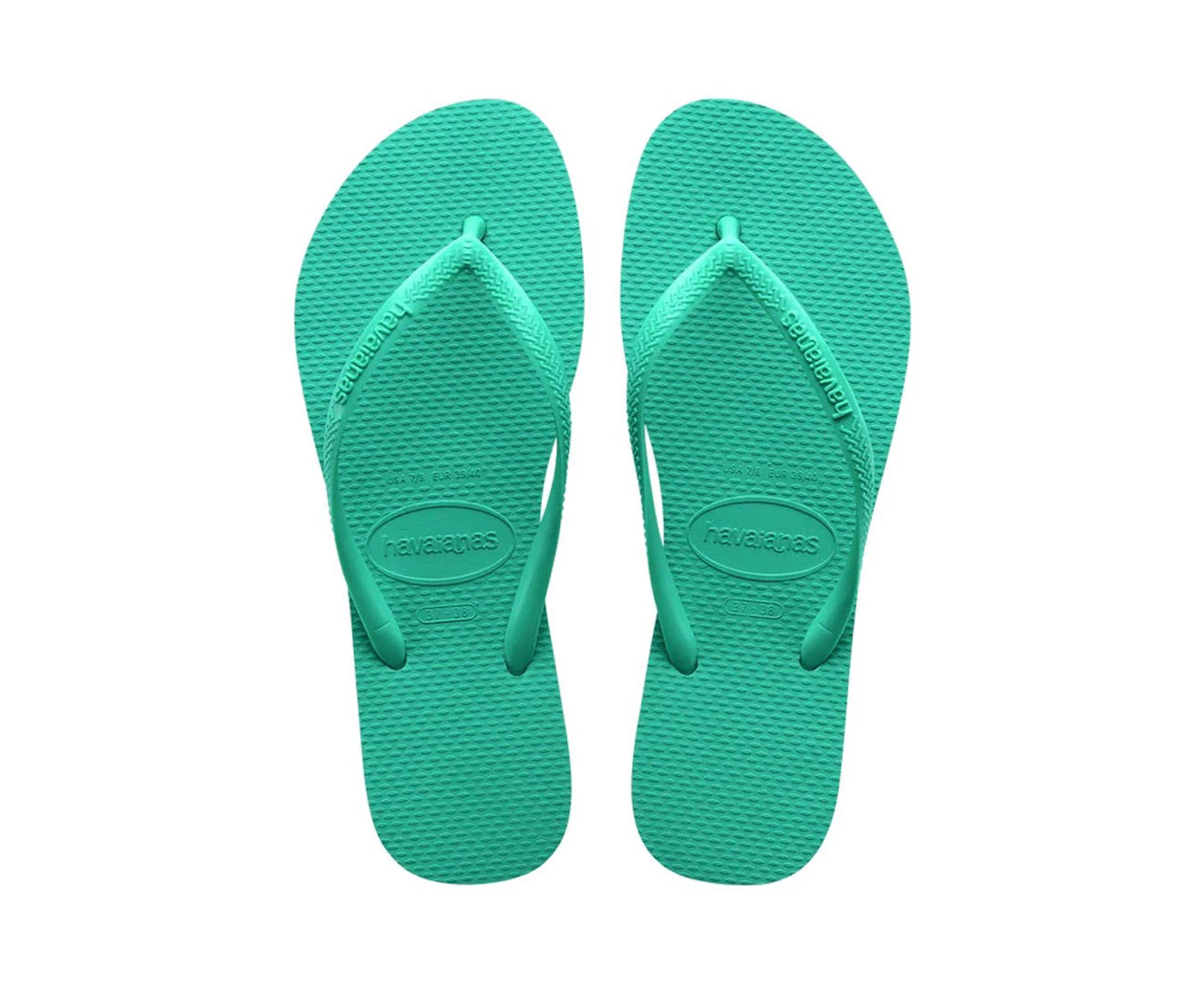 Havaianas Kids' Slim Basic Thongs - Virtual Green