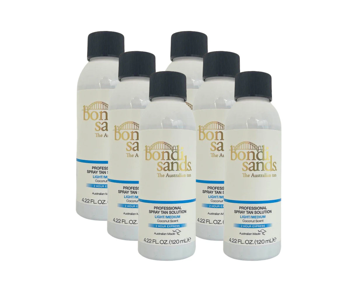 6 x Bondi Sands Salon Tan Solution Light/Medium 120mL