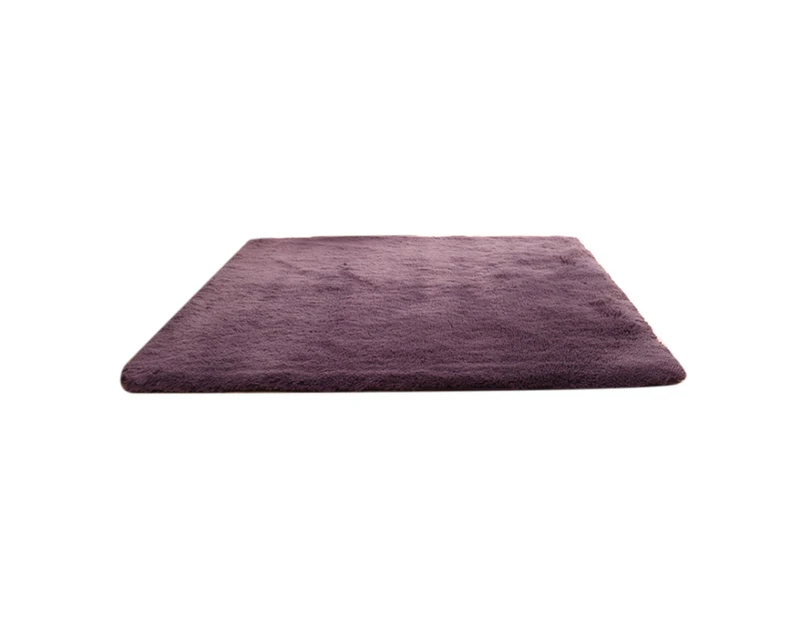 Area Rug Comfortable Decorative Long Lasting Daily Use Fluffy Area Rug Decoration for Household-Grey Purple