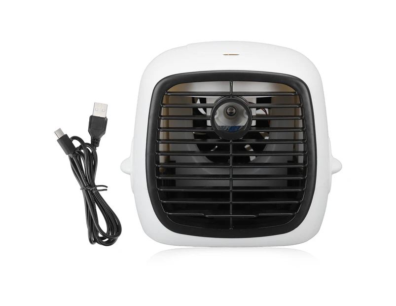 Desktop Cooling Fan 5 Gears Washable Filter Net Water Ice Box Usb Rechargeable Gas Conditioner Fan