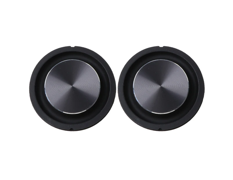 2 subwoofer sound aids-round 48mm black - Black