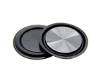 2 subwoofer sound aids-round 48mm black - Black