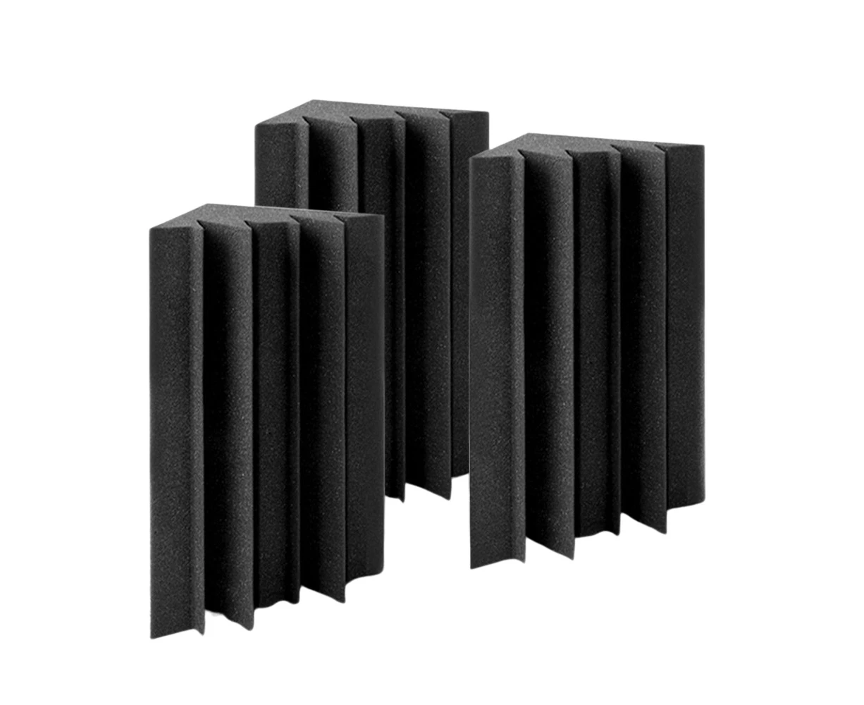 20 Piece Corner Acoustic Foam Wall Tile Panel Studio Soundproofing Wedges Black 17x24cm