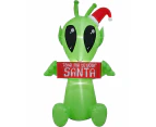 Christmas Alien Christmas Lawn Inflatable 2.1m