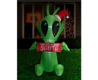 Christmas Alien Christmas Lawn Inflatable 2.1m