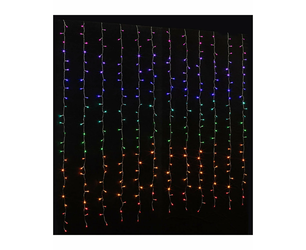 Flash Connectable Rainbow LED Curtain 1.8m