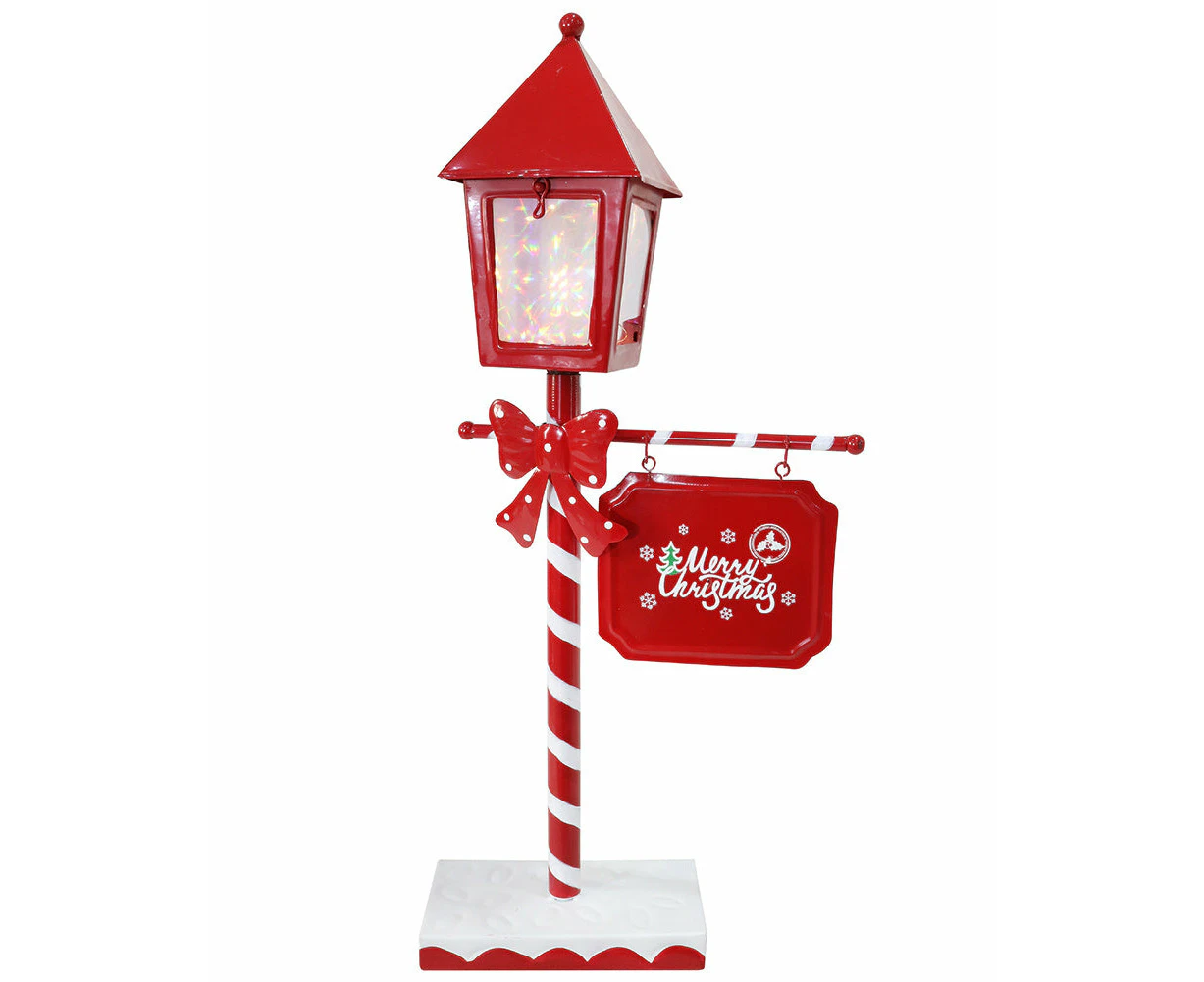 Metal Porch Lamp LED Christmas Light 52cm