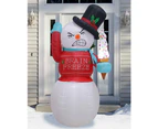 Brain Freeze Snowman Christmas Lawn Inflatable 1.8m