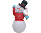 Brain Freeze Snowman Christmas Lawn Inflatable 1.8m