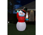 Brain Freeze Snowman Christmas Lawn Inflatable 1.8m