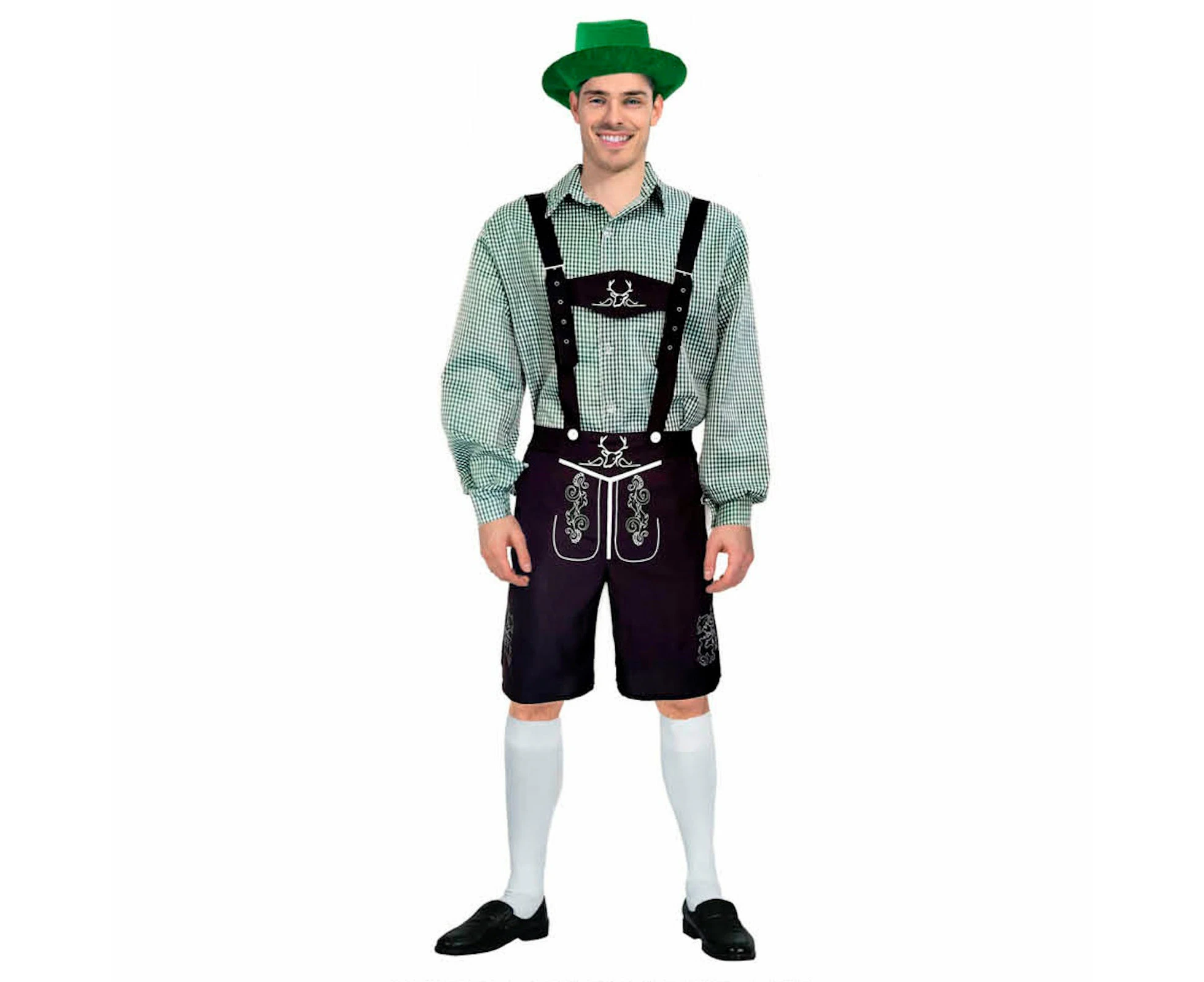 Green Checkered Beer Man Costume