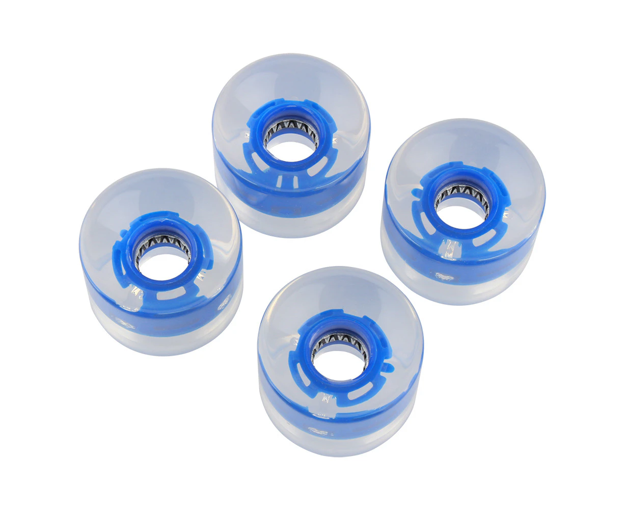 4Pcs 60*45Mm Pu Led Lighten Skateboard Skate Board Longboard Cruiser Wheels