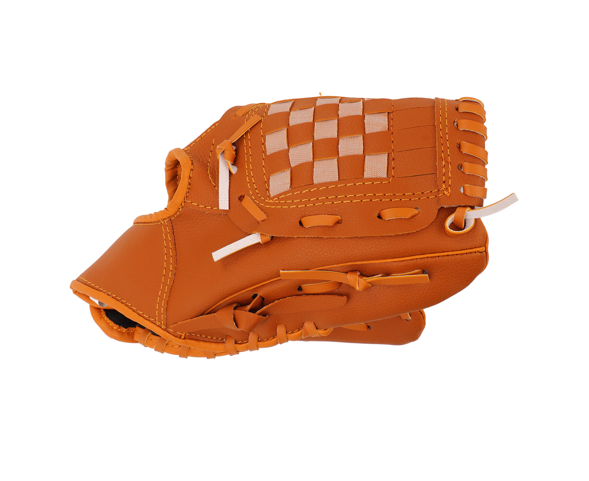 Sport Baseball Gloves Pvc Brown Baseball Pitcher Mitt For Children  Training Outdoor 11.5In