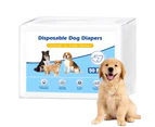 Advwin Male Pet Dog Diapers Disposable Dog Wrap for Male 11-17 inch 50PCS