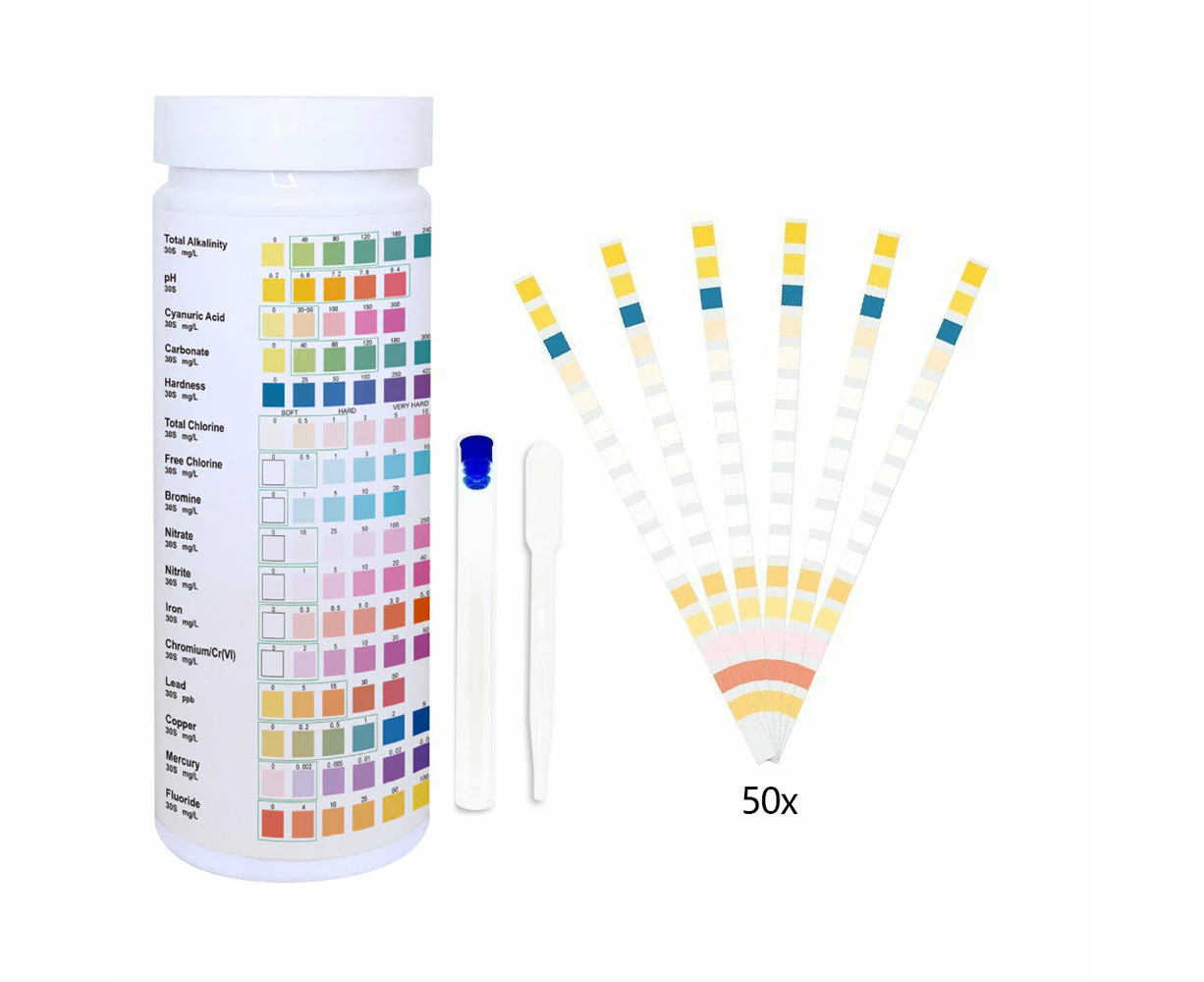 16 in 1 Drinking Water Test Kit Strips Home Water Quality Test for Tap Easy Use