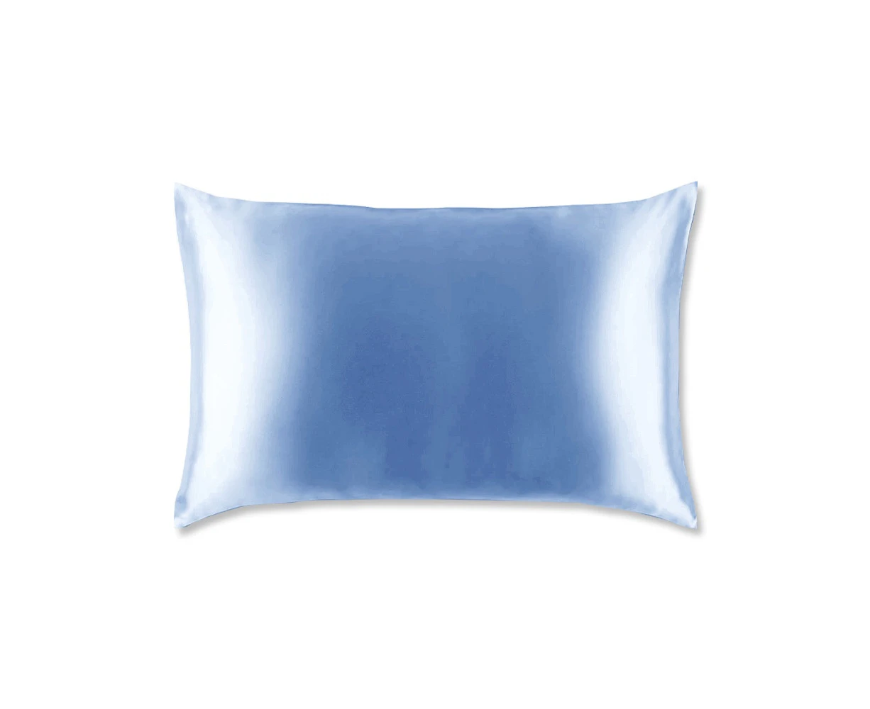 51*76cm 1Pc Natural 100% Luxe Mulberry Silk Envelope Closure Soft Pillowcase for SkyBlue Color