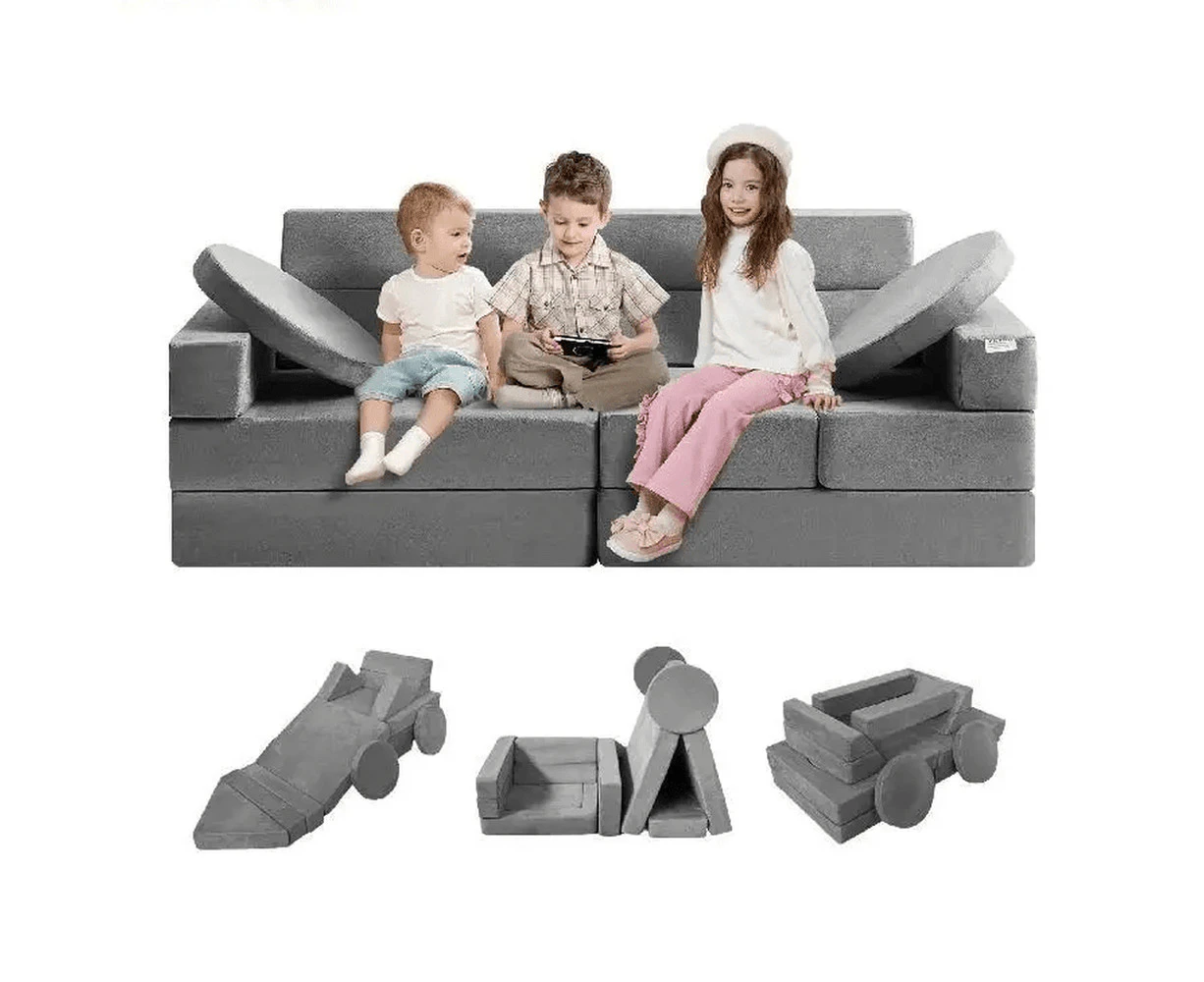 Play Couch Kids Sofa Toddler Foam Sofa Couch with High-Density 25D Sponge (Play Couch)