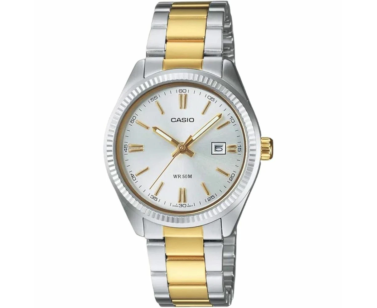 Introducing The Casio Eu Watches Elegant Lady's Silver Quartz Wristwatch Mod. Ltp 1302psg 7aveg