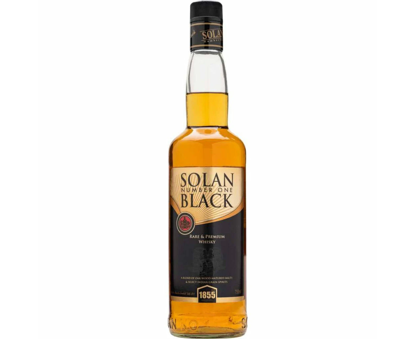 Solan Number One Black Indian Blended Whisky 700ml