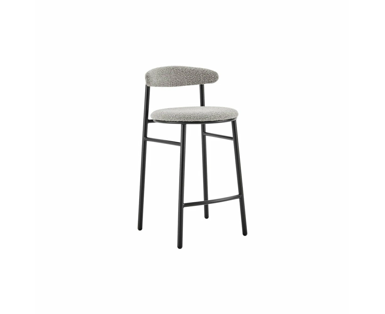 Lancel Set of 2 Kitchen Counter Bar Stools - Light Cream