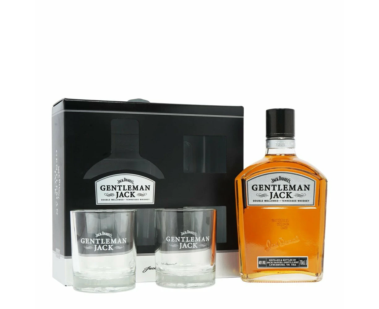 Gentleman Jack Tennessee Whiskey & 2 Glass Pack 700ml