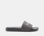 Tommy Hilfiger Men's Embossed Pool Slides - Dark Ash