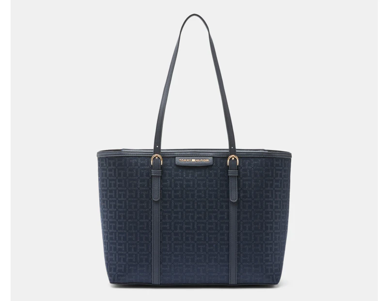 Tommy Hilfiger Tallie Tote Bag - Navy Metallic