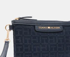 Tommy Hilfiger Tallie Wristlet w/ Zip Pouch - Navy Metallic