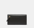 Tommy Hilfiger Tallie Flap Continental Wallet - Black Metallic