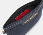 Tommy Hilfiger Tallie Wristlet w/ Zip Pouch - Navy Metallic