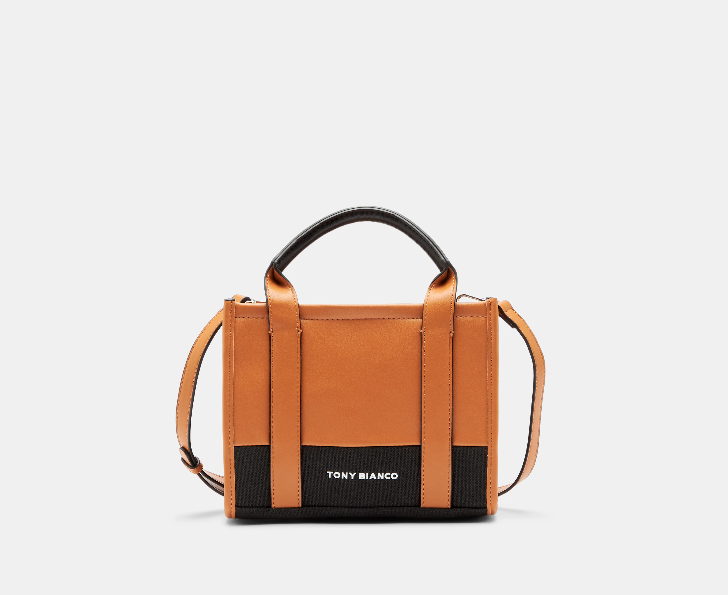 Tony Bianco Liliana Structured Tote Bag - Saddle/Midnight